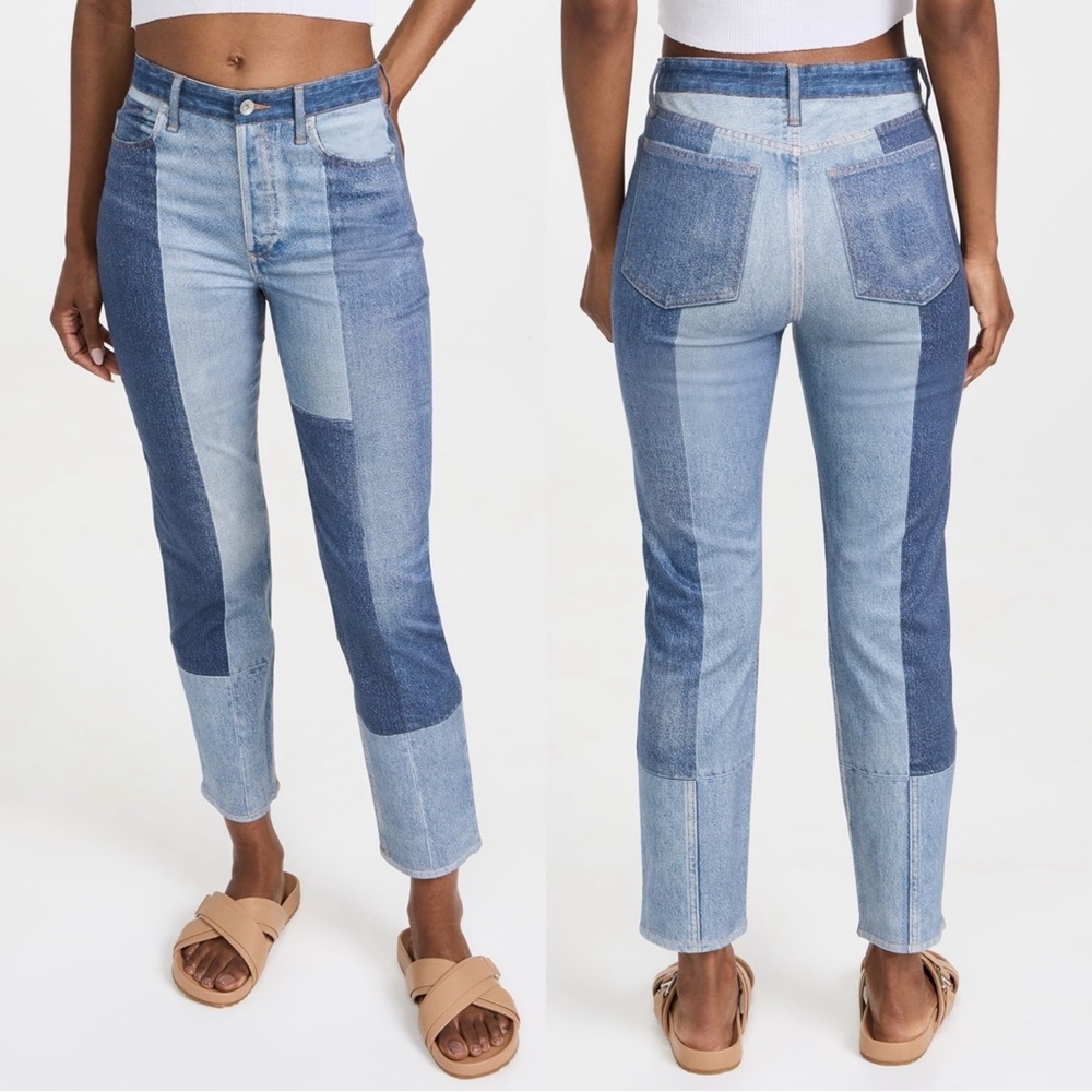 rag & bone Blue Patchwork Women Jeans